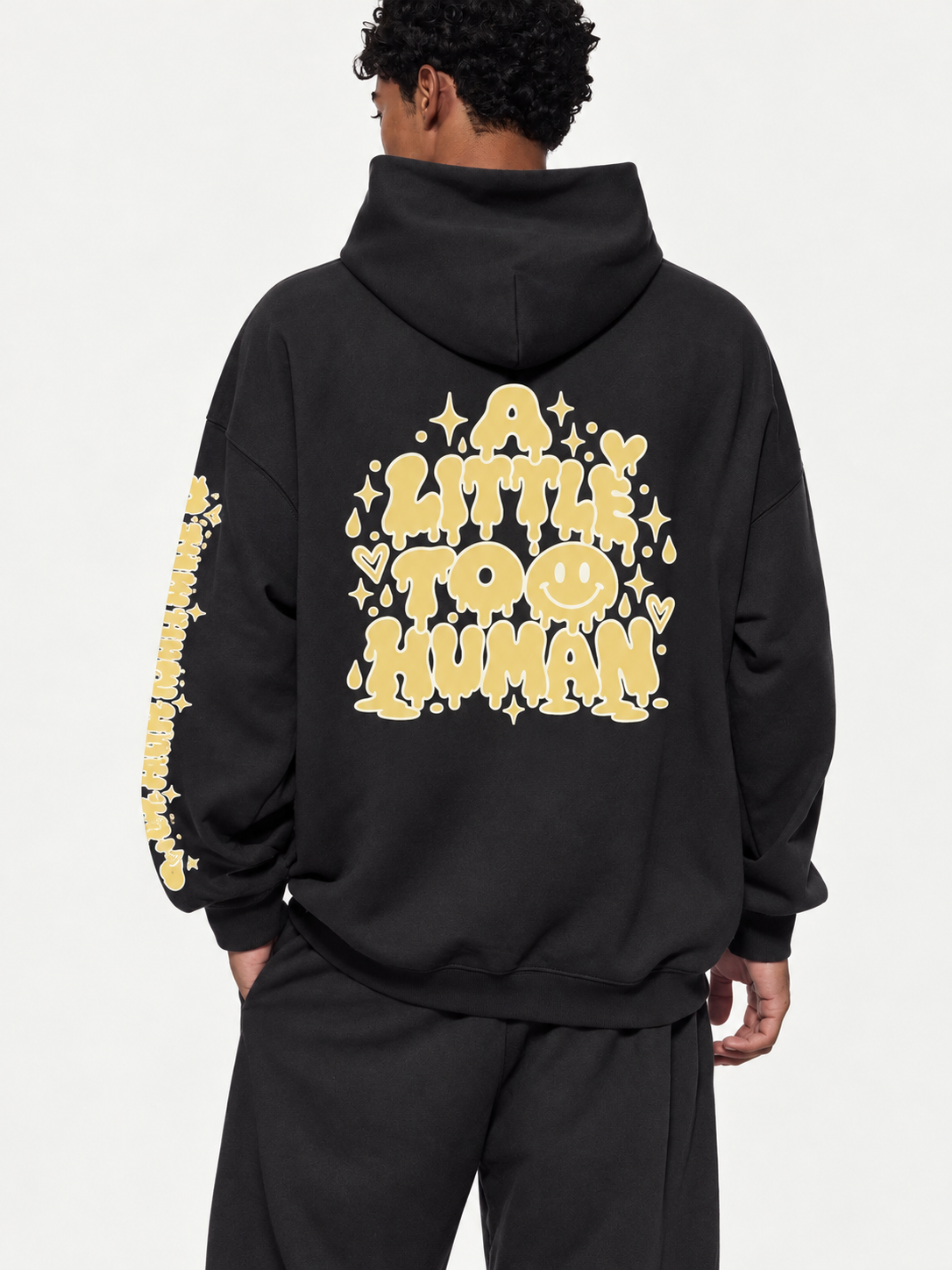 The Human Condition Hoodie — Blackest Black