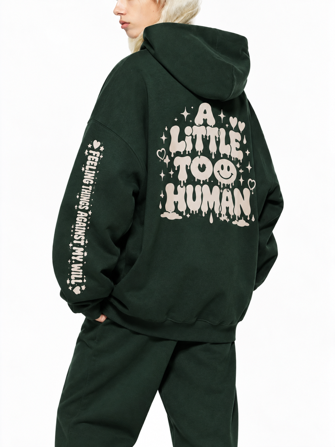 The Human Condition Hoodie — Forest Green